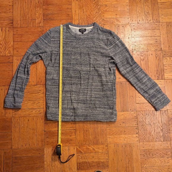 APC Terrycloth Blue/White Sweatshirt size L - Picture 5 of 6